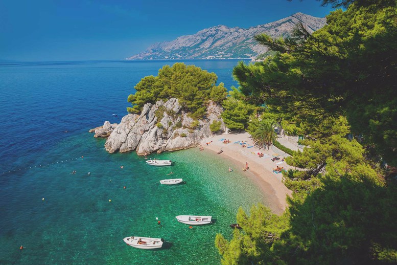Beach at Brela, Croatia